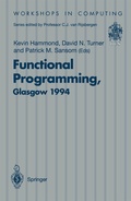 Cover: Functional Programming, Glasgow 1994 - Springer