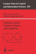 Cover: Feedback Control, Nonlinear Systems, and Complexity - Springer