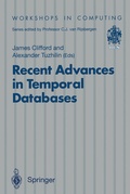 Cover: Recent Advances in Temporal Databases - Springer