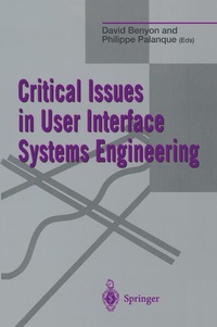 Enlarge image Cover: Critical Issues in User Interface Systems Engineering - Springer