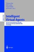 Cover: Intelligent Virtual Agents - Springer