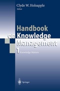 Cover: Handbook on Knowledge Management 1 - Springer