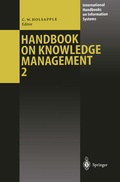 Cover: Handbook on Knowledge Management 2 - Springer