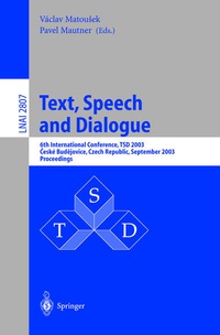 Enlarge image Cover: Text, Speech and Dialogue - Springer