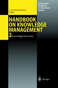 Cover: Handbook on Knowledge Management 2 - Springer