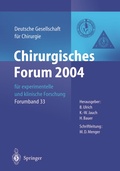 Cover: Chirurgisches Forum 2004 - Springer