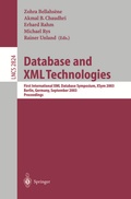 Cover: Database and XML Technologies - Springer