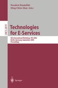 Cover: Technologies for E-Services - Springer