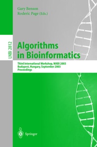 Enlarge image Cover: Algorithms in Bioinformatics - Springer