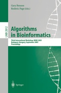 Cover: Algorithms in Bioinformatics - Springer