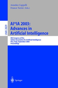 Enlarge image Cover: AI*IA 2003: Advances in Artificial Intelligence - Springer