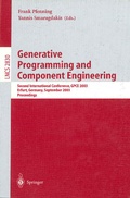 Cover: Generative Programming and Component Engineering - Springer