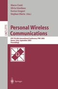 Cover: Personal Wireless Communications - Springer