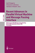 Cover: Recent Advances in Parallel Virtual Machine and Message Passing Interface - Springer