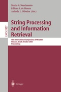 Cover: String Processing and Information Retrieval - Springer