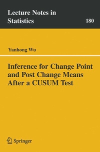 Enlarge image Cover: Inference for Change Point and Post Change Means After a CUSUM Test - Springer