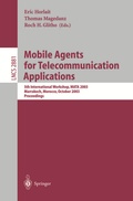Cover: Mobile Agents for Telecommunication Applications - Springer