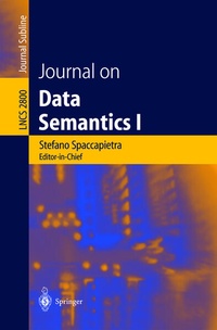 Enlarge image Cover: Journal on Data Semantics I - Springer