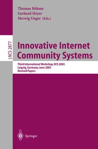 Abbildung von: Innovative Internet Community Systems - Springer
