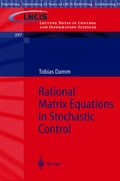 Cover: Rational Matrix Equations in Stochastic Control - Springer