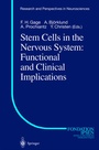 Cover: Stem Cells in the Nervous System: Functional and Clinical Implications - Springer