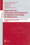 Cover: Digital Libraries: Technology and Management of Indigenous Knowledge for Global Access - Springer