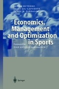 Cover: Economics, Management and Optimization in Sports - Springer