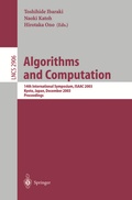 Cover: Algorithms and Computation - Springer