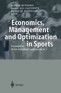 Enlarge image Cover: Economics, Management and Optimization in Sports - Springer