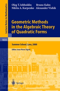 Abbildung von: Geometric Methods in the Algebraic Theory of Quadratic Forms - Springer