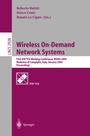 Cover: Wireless On-Demand Network Systems - Springer