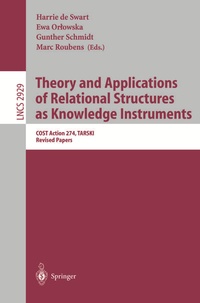 Enlarge image Cover: Theory and Applications of Relational Structures as Knowledge Instruments - Springer
