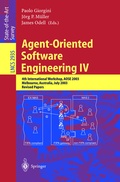 Cover: Agent-Oriented Software Engineering IV - Springer