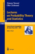 Cover: Lectures on Probability Theory and Statistics - Springer
