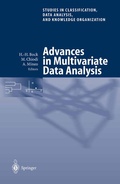Cover: Advances in Multivariate Data Analysis - Springer