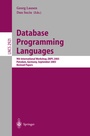Cover: Database Programming Languages - Springer