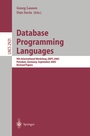 Cover: Database Programming Languages - Springer