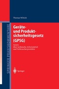 Cover: Ger&auml;te- und Produktsicherheitsgesetz (GPSG) - Springer