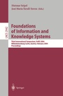 Cover: Foundations of Information and Knowledge Systems - Springer