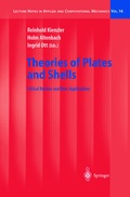 Cover: Theories of Plates and Shells - Springer