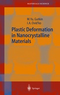 Cover: Plastic Deformation in Nanocrystalline Materials - Springer
