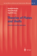 Cover: Theories of Plates and Shells - Springer