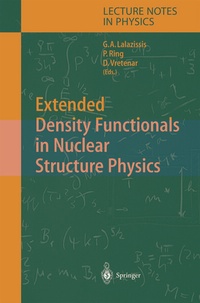 Enlarge image Cover: Extended Density Functionals in Nuclear Structure Physics - Springer