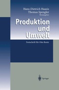 Cover: Produktion und Umwelt - Springer