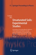 Cover: Unsaturated Soils: Experimental Studies - Springer