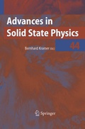 Cover: Advances in Solid State Physics - Springer