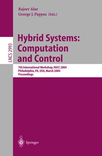 Enlarge image Cover: Hybrid Systems: Computation and Control - Springer