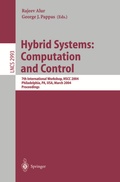 Cover: Hybrid Systems: Computation and Control - Springer