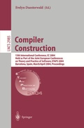 Cover: Compiler Construction - Springer