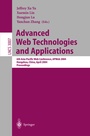Cover: Advanced Web Technologies and Applications - Springer